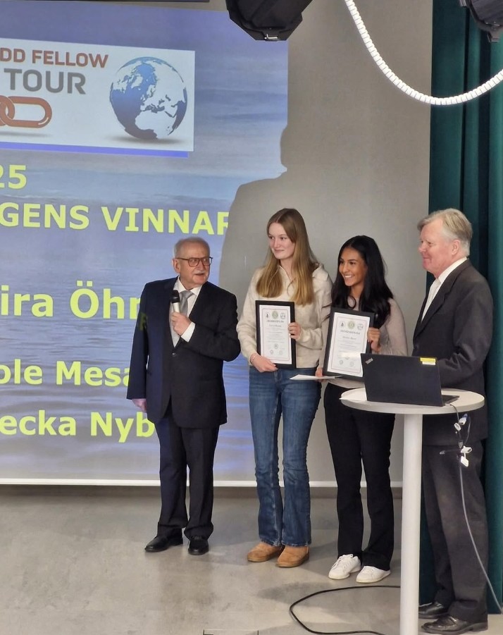 Winnaars Odd Fellows Jeugdprijs Finland 2025 – Pargas